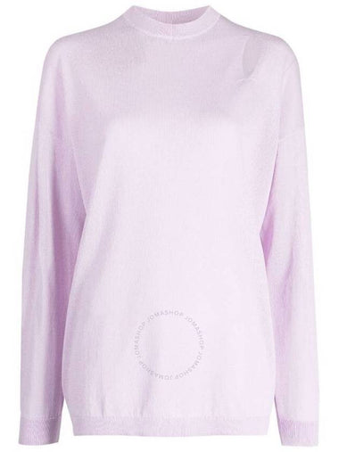 Tibi Dusty Lavendar Slit Detail Oversized Pullover, Size Small - TIBI - BALAAN 1