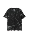 Runway Mugung Applique Bleach Washed Short Sleeve T-Shirt Black - ULKIN - BALAAN 2