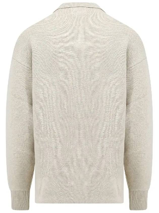 William Polo Knit Top Light Grey - ISABEL MARANT - BALAAN 4