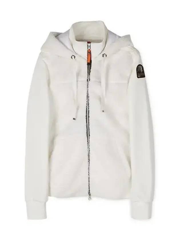 Women's Moegi Fleece Hooded Zip-Up Offwhite - PARAJUMPERS - BALAAN 1