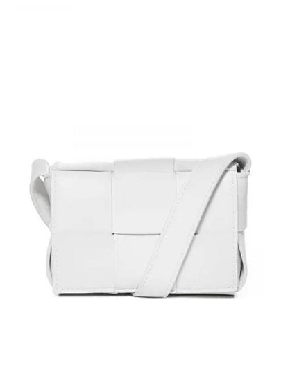 Intrecciato Cassette Small Cross Bag White - BOTTEGA VENETA - BALAAN 2