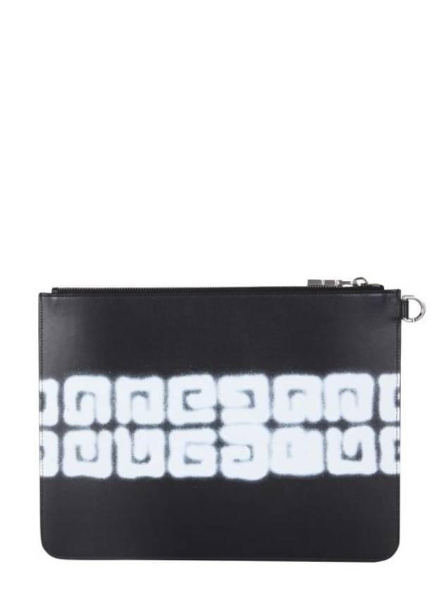 4G Leather Clutch Bag Black - GIVENCHY - BALAAN 3