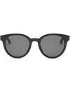 Eyewear Round Asian Fit Sunglasses Black - GUCCI - BALAAN 3