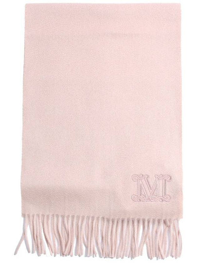 Embroidered Logo Scarf Pink - MAX MARA - BALAAN 2