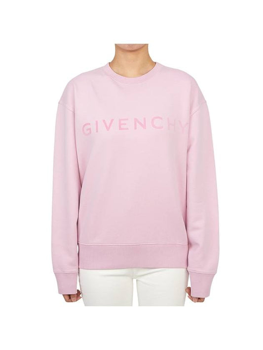 Logo Print Sweatshirt Pink - GIVENCHY - BALAAN 1
