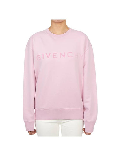 Logo Print Sweatshirt Pink - GIVENCHY - BALAAN 2