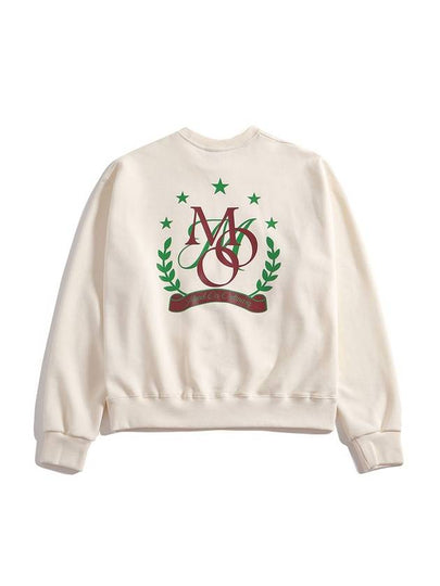 Overfit Willow Logo Sweatshirt Cream - MOO - BALAAN 2