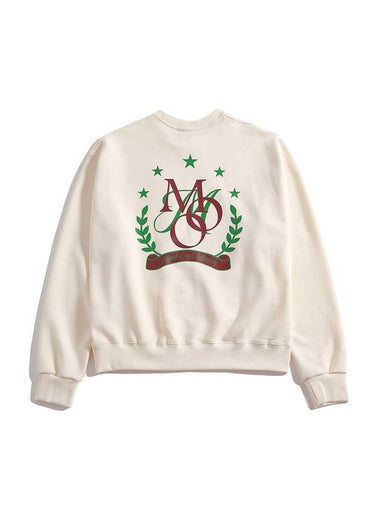 Overfit Willow Logo Sweatshirt Cream - MOO - BALAAN 1