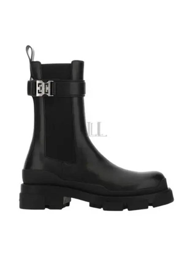 4G Buckle Leather Chelsea Boots Black - GIVENCHY - BALAAN 2