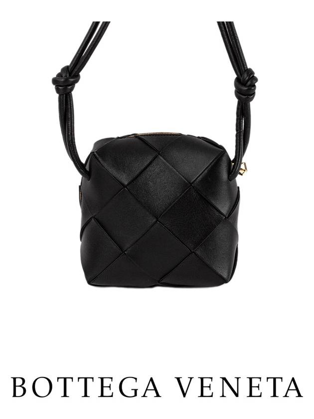 Cassette Intrecciato Mini Shoulder Bag Black - BOTTEGA VENETA - BALAAN 7