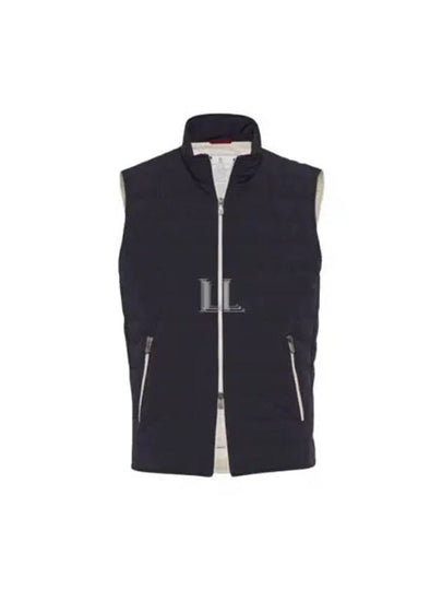 Zip-Up Down Vest Dark Blue - BRUNELLO CUCINELLI - BALAAN 2