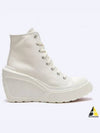 Chuck 70 De Luxe Wedge High Top Sneakers Egret - CONVERSE - BALAAN 2