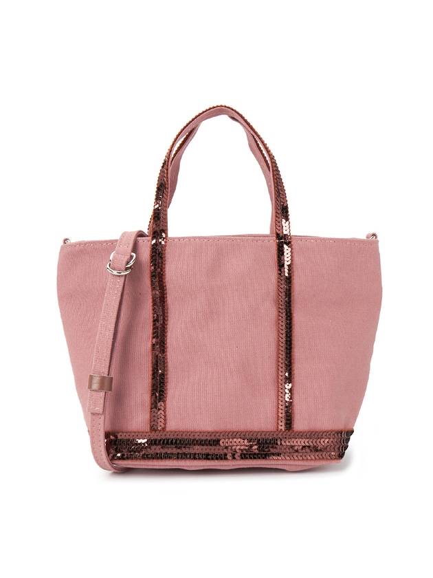 Cabas XS AJ 2way Canvas Tote Bag Indie Pink - VANESSA BRUNO - BALAAN 1