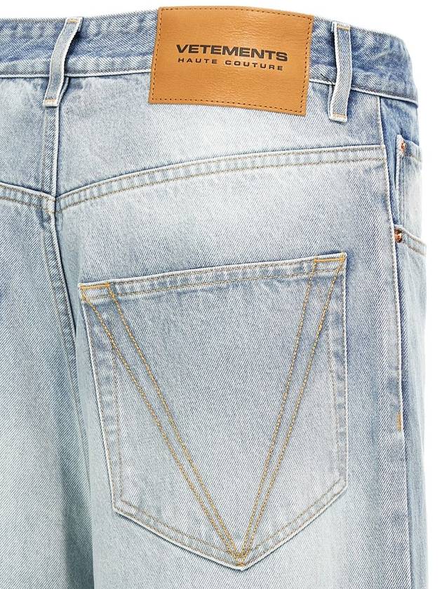 Vetements Logo Embroidery Jeans - VETEMENTS - BALAAN 4