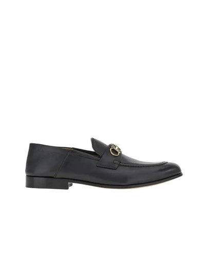 Gancini Ornament Mule Loafers Black - SALVATORE FERRAGAMO - BALAAN 2