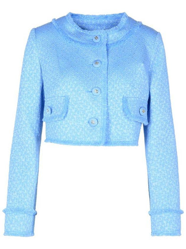 Dolce & Gabbana Light Blue Wool Blend Jacket - DOLCE&GABBANA - BALAAN 1