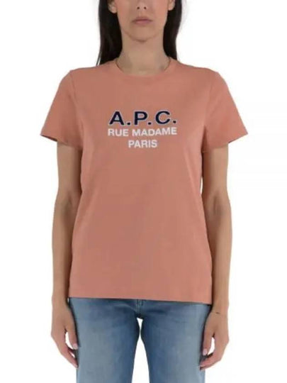 Logo Short Sleeve T-Shirt Brown - A.P.C. - BALAAN 2