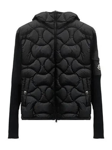 9B00025 M1124 999 Logo Patch Cardigan Padded Jacket 1203606 - MONCLER - BALAAN 1