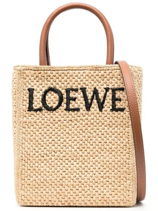 Standard A5 Raffia Tote Bag Natural - LOEWE - BALAAN 1