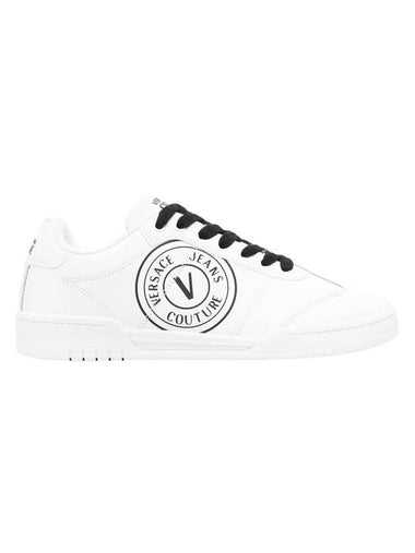 Brooklyn V Emblem Low Top Sneakers White - VERSACE - BALAAN 1