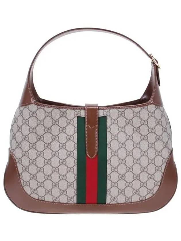 Women's Jackie 1961 GG Supreme Canvas Medium Shoulder Bag Beige - GUCCI - BALAAN 4