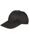 triangle logo re-nylon ball cap black - PRADA - BALAAN 4