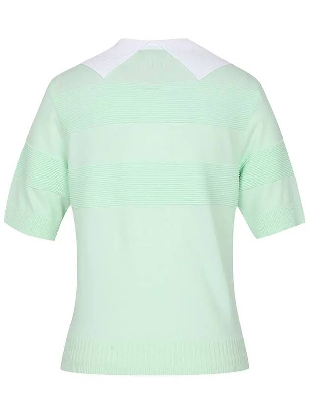 color combination tissue modified collar short sleeve knit TWSRM6121 820 - TAYLORMADE - BALAAN 9