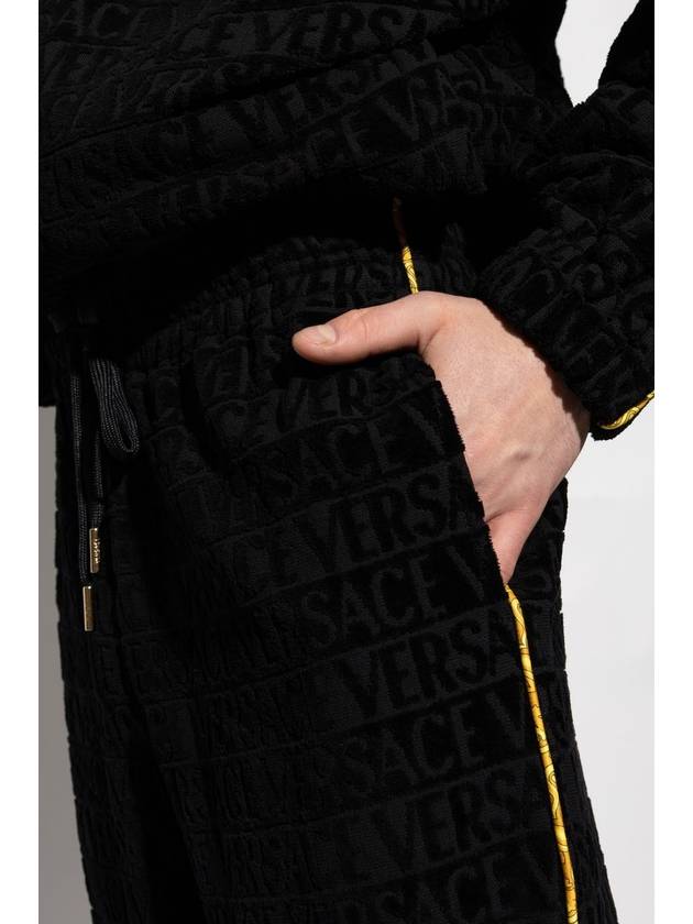 Versace Home Pants With Logo, Unisex, Black - VERSACE - BALAAN 7