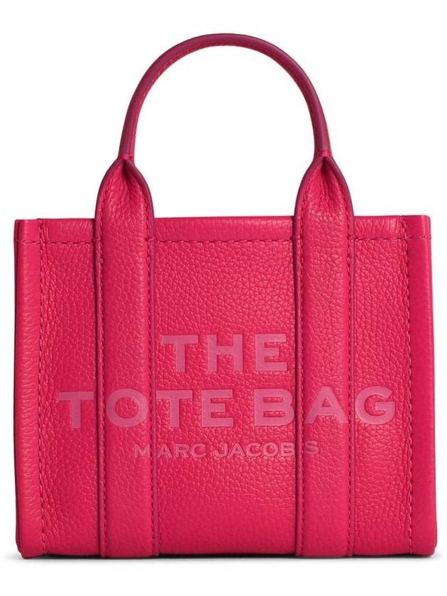 Mini Micro Leather Tote Bag Fuchsia - MARC JACOBS - BALAAN 2