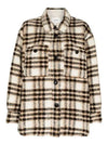 HARVELI Check Shirt Jacket MA0998 22A012E 23EC - ISABEL MARANT - BALAAN 1