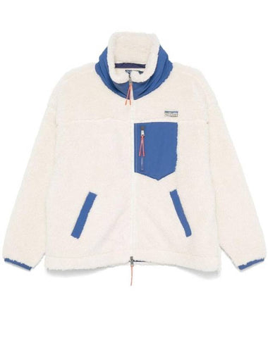 Faux Shearling Jacket Blue Ivory - POLO RALPH LAUREN - BALAAN 1