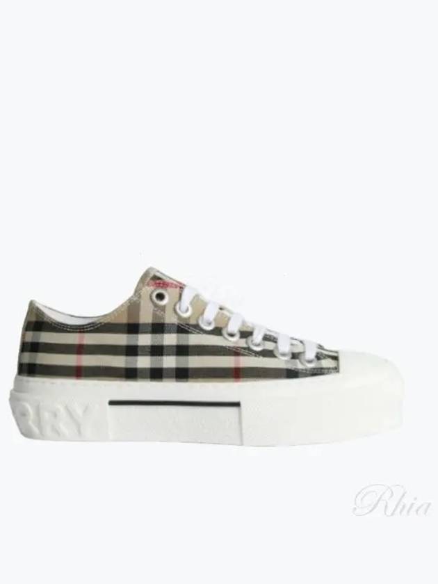 Vintage Check Cotton Sneakers Archive Beige - BURBERRY - BALAAN 2