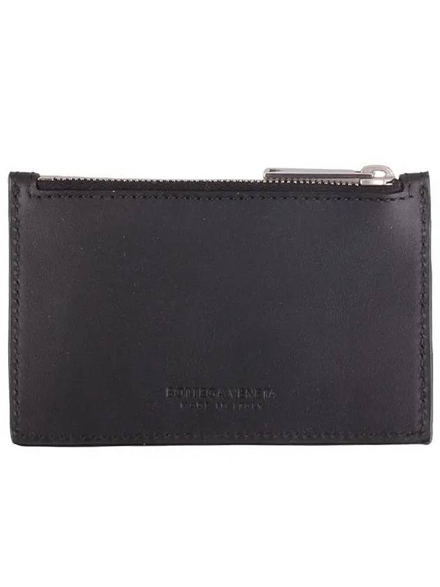 Intrecciato Zipped Card Case Black - BOTTEGA VENETA - BALAAN 3