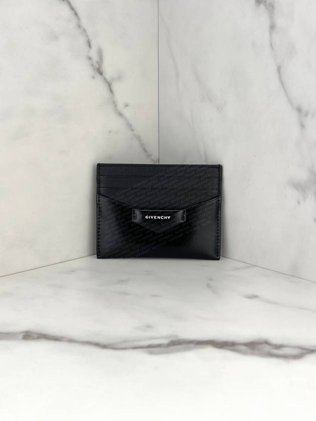 Box Antigona Leather Card Wallet Black - GIVENCHY - BALAAN 6