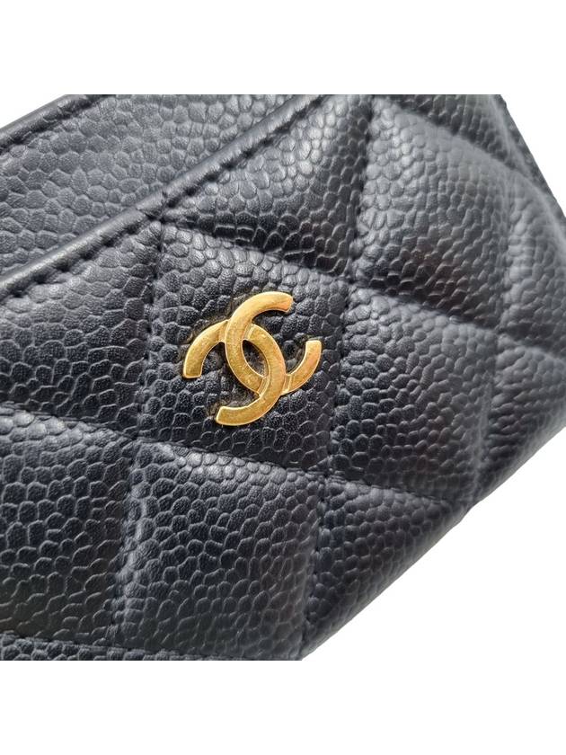 AP0213 Black Classic Caviar Skin Holder Card Wallet - CHANEL - BALAAN 8