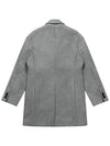 Men's Wool Cashmere Single Coat Light Gray SW20ICO04GE - SOLEW - BALAAN 3