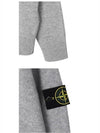 Logo Patch Crew Neck Wool Knit Top Grey Melange - STONE ISLAND - BALAAN 7