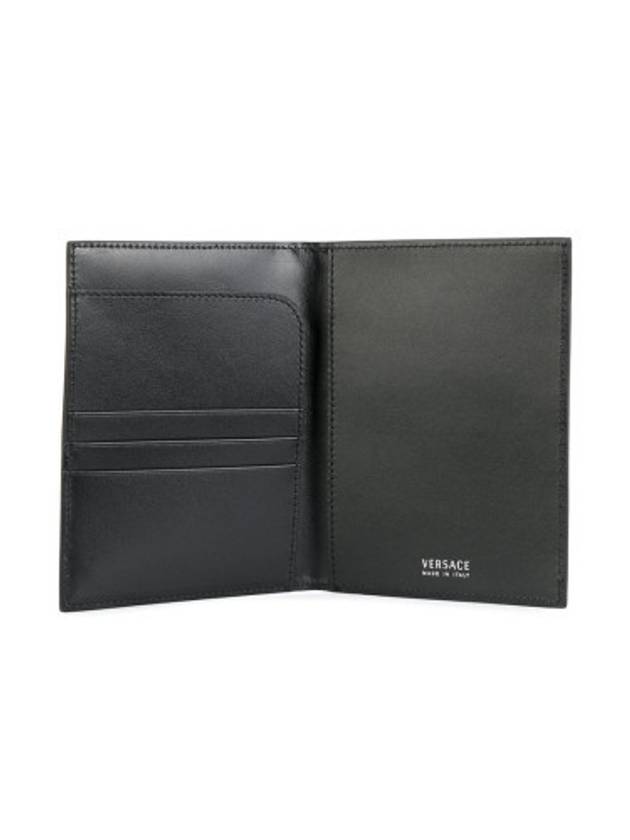 Black Leather Medusa Passport Wallet DPU6061 - VERSACE - BALAAN 3