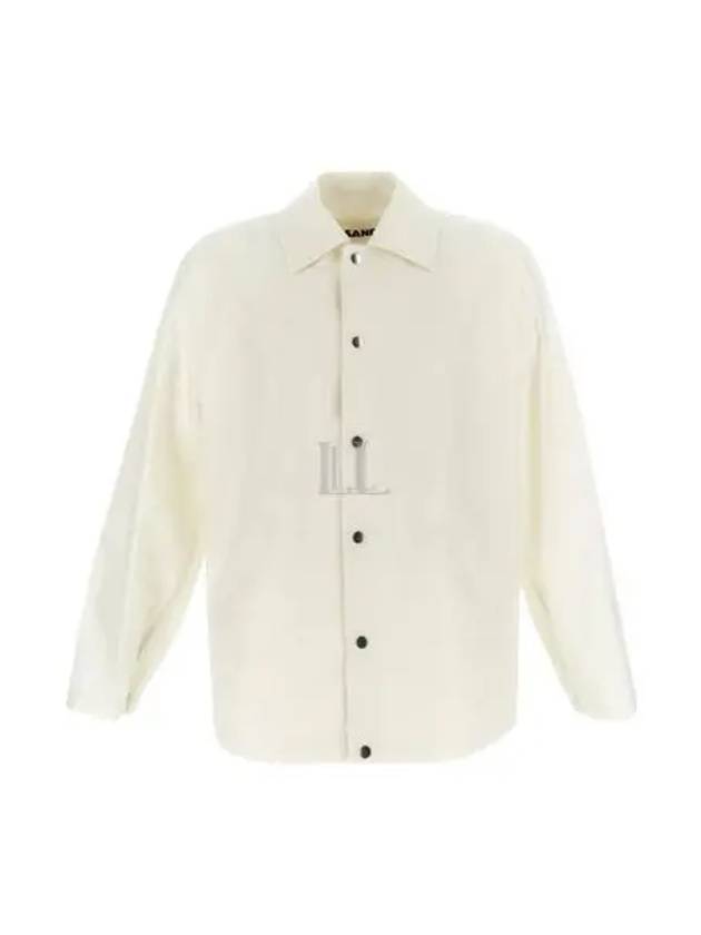 Back Logo Print Jacket Beige - JIL SANDER - BALAAN 2