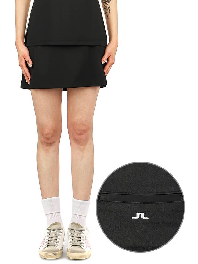 Women's Amelie Mini Golf Skirt Black - J.LINDEBERG - BALAAN 2