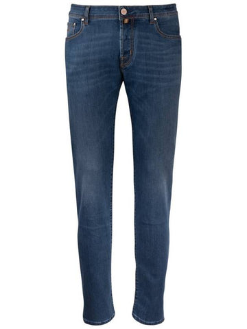 Jacob Cohen Nick Slim Jeans With Pony Skin Salpa - JACOB COHEN - BALAAN 1