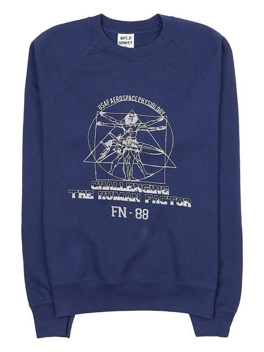 Physiology Cotton Sweatshirt Navy - WILD DONKEY - BALAAN 1