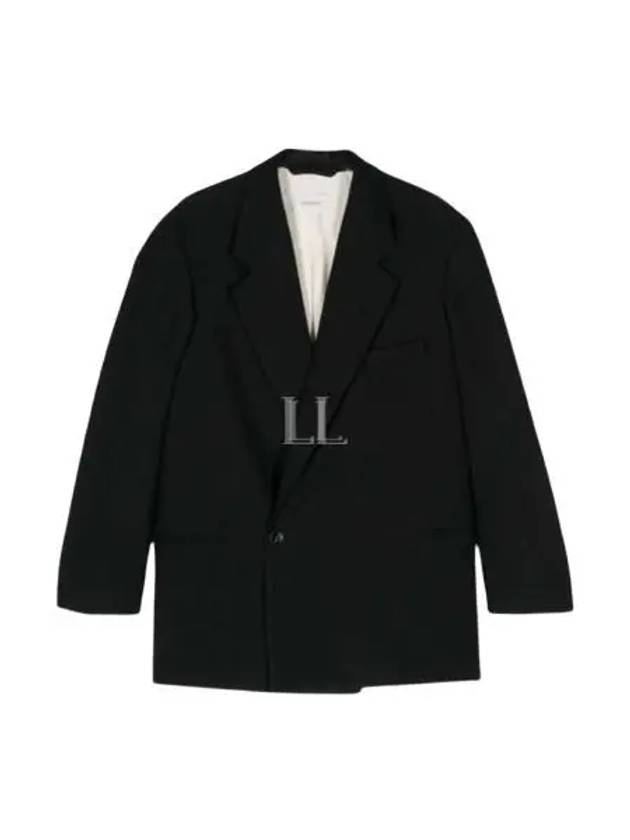 Short Maxi Double Breasted Coat Black - LEMAIRE - BALAAN 2