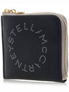 Logo Zipper Card Wallet Black - STELLA MCCARTNEY - BALAAN 3