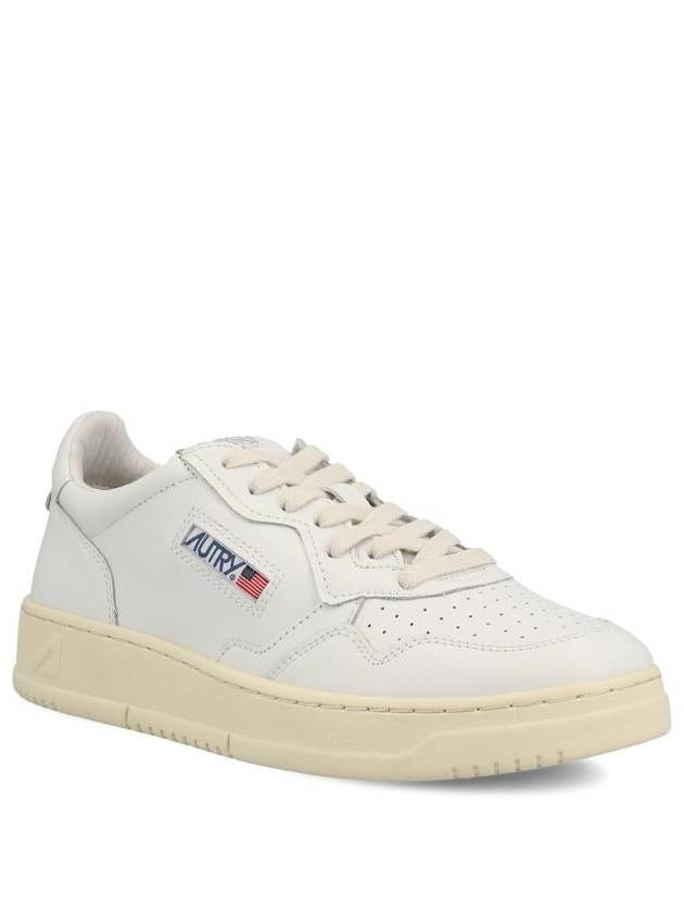 Medalist Leather Low Top Sneakers White - AUTRY - BALAAN 3