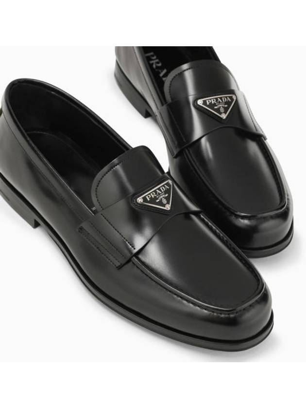 Women s Triangle Logo Loafers 2DB209X000055 Black BPG - PRADA - BALAAN 5