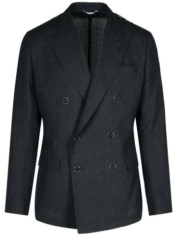 Dolce & Gabbana 'Drop 7' Dark Grey Wool Blazer - DOLCE&GABBANA - BALAAN 1