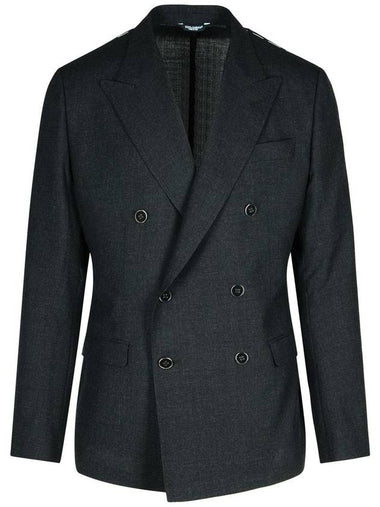 Dolce & Gabbana 'Drop 7' Dark Grey Wool Blazer - DOLCE&GABBANA - BALAAN 1