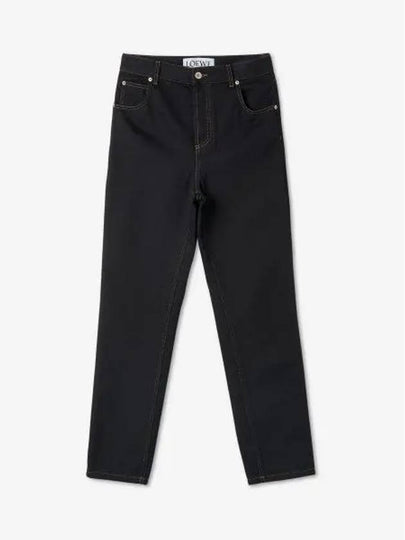 Anagram Pocket Tapered Jeans Black - LOEWE - BALAAN 2