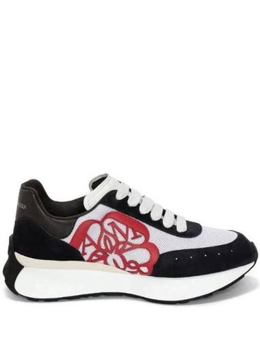 Sprint Runner Low Top Sneakers Black - ALEXANDER MCQUEEN - BALAAN 1